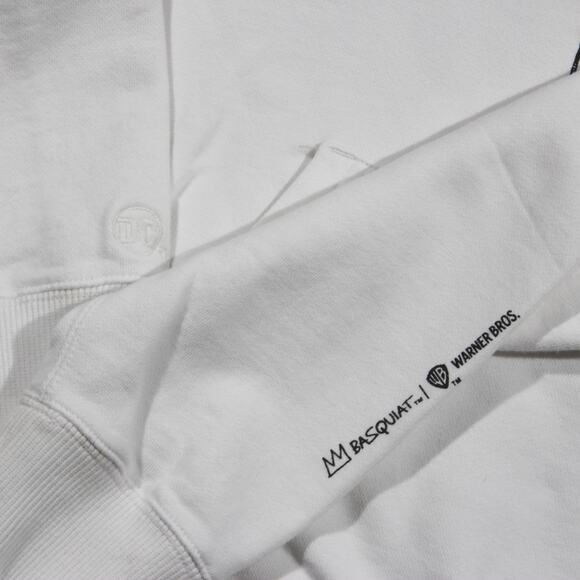 Baquiat x Warner Bros Batman x UT Uniqlo Hoodie Unisex XS White Rare Collectible - Picture 3 of 8